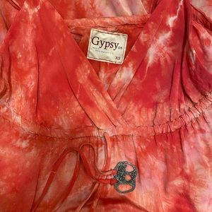 Coral Tie Dye Maxi Dress